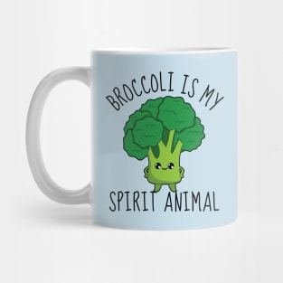 Broccoli Is My Spirit Animal Funny Mug